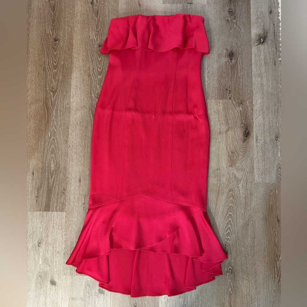 Shoshanna Pink Essie midi dress
